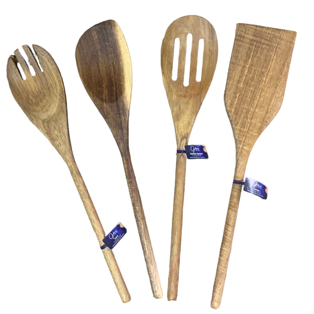 Gibson Acacia Wood Cooking Utensils Set of 4